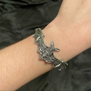 Silver Bat Bracelet